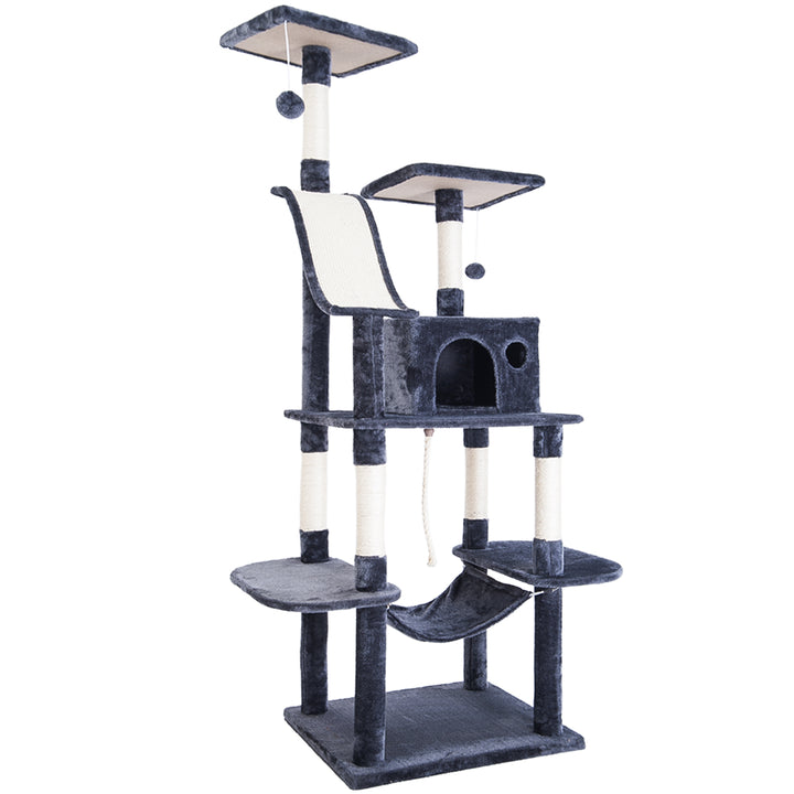 Cat Kitten Tree Cat Climbing Scratching Post Cat Scratcher Activity Centre 170cm
