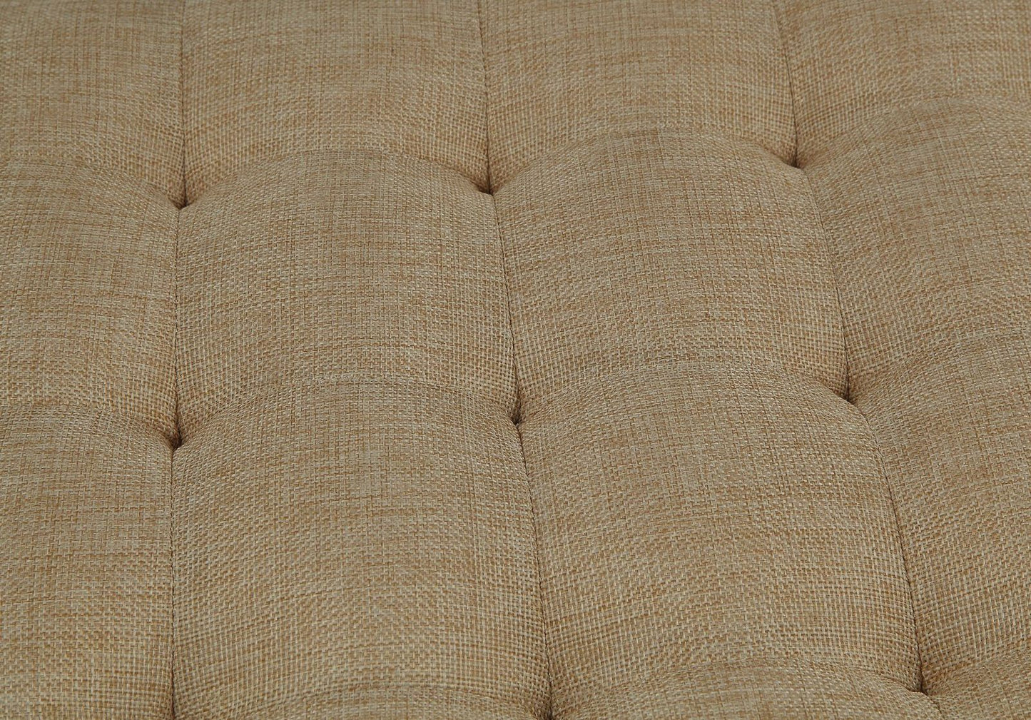 Baptis Bench w/Storage in Beige Fabric & Walnut 96774