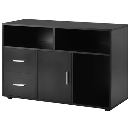 Modern Sideboard Storage Cabinet Table TV Unit with 2 Drawers and 1 Door, for Dining Room, Living Room, Kitchen,Hallway and Office,Storage Furniture