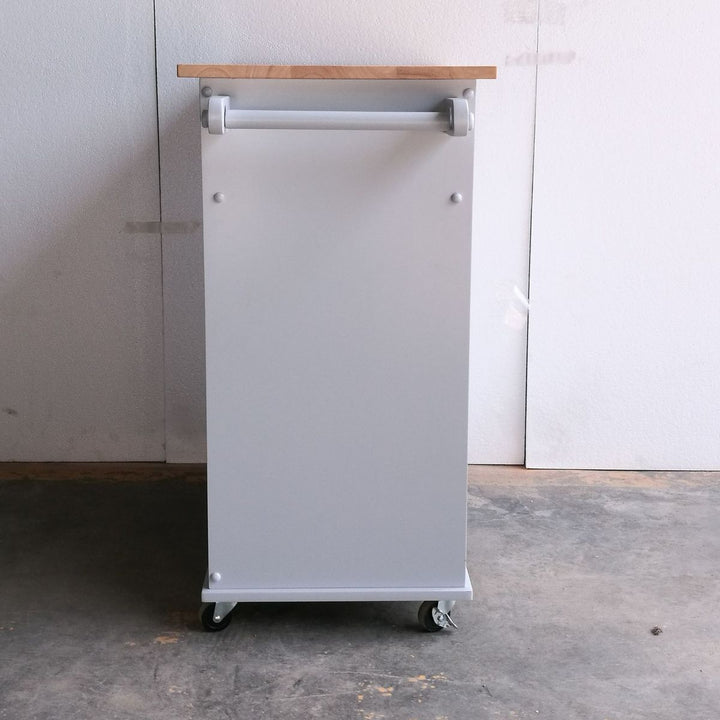 Tullarick Kitchen Cart, Natural & Gray 98310