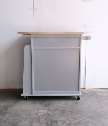 Tullarick Kitchen Cart, Natural & Gray 98310