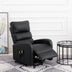Power Massage Lift Recliner Chair with Heat & Vibration for Elderly, Heavy Duty and Safety Motion Reclining Mechanism, 2 Side Pockets , Remote control, Faux Leather