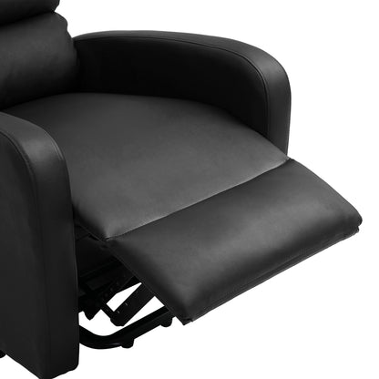 Power Massage Lift Recliner Chair with Heat & Vibration for Elderly, Heavy Duty and Safety Motion Reclining Mechanism, 2 Side Pockets , Remote control, Faux Leather