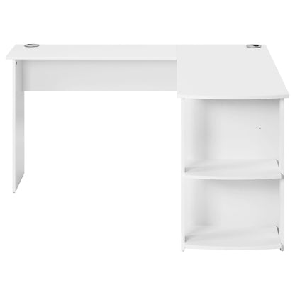 Corner Desk Office Desk for Home L-Shaped Desk Gaming Desk Large Computer Desk PC Laptop Study Gaming Table Workstation for Home Office, Easy to Assemble (White)