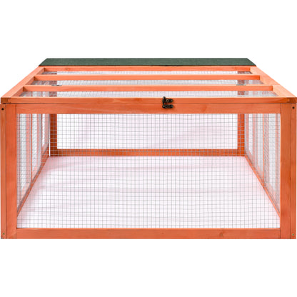 Outdoor Bunny Rabbit Hutch Tortoise House Outdoor Tortoises Enclosure Chicken Coop Duck House Guinea Pig Cage for Small Animals with Run Spacious Wooden Chicken Coop Bunny Rabbit Hutch Pet Hutch