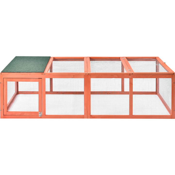 Outdoor Bunny Rabbit Hutch Tortoise House Outdoor Tortoises Enclosure Chicken Coop Duck House Guinea Pig Cage for Small Animals with Run Spacious Wooden Chicken Coop Bunny Rabbit Hutch Pet Hutch