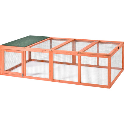 Outdoor Bunny Rabbit Hutch Tortoise House Outdoor Tortoises Enclosure Chicken Coop Duck House Guinea Pig Cage for Small Animals with Run Spacious Wooden Chicken Coop Bunny Rabbit Hutch Pet Hutch