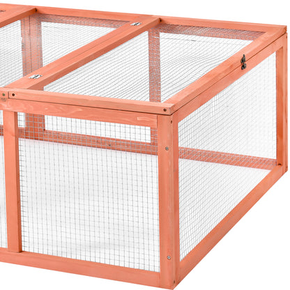 Outdoor Bunny Rabbit Hutch Tortoise House Outdoor Tortoises Enclosure Chicken Coop Duck House Guinea Pig Cage for Small Animals with Run Spacious Wooden Chicken Coop Bunny Rabbit Hutch Pet Hutch