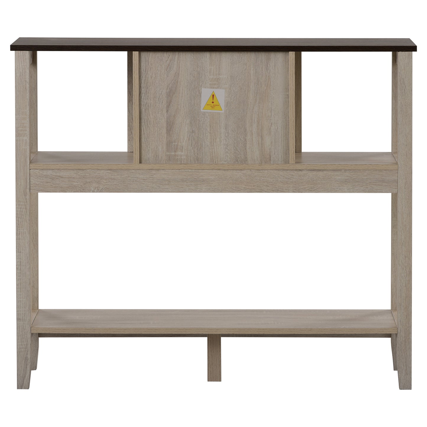 2 drawers Sideboard, Kitchen Buffet, Cupboard Storage Cabinet, natural, 106*40*90 cm