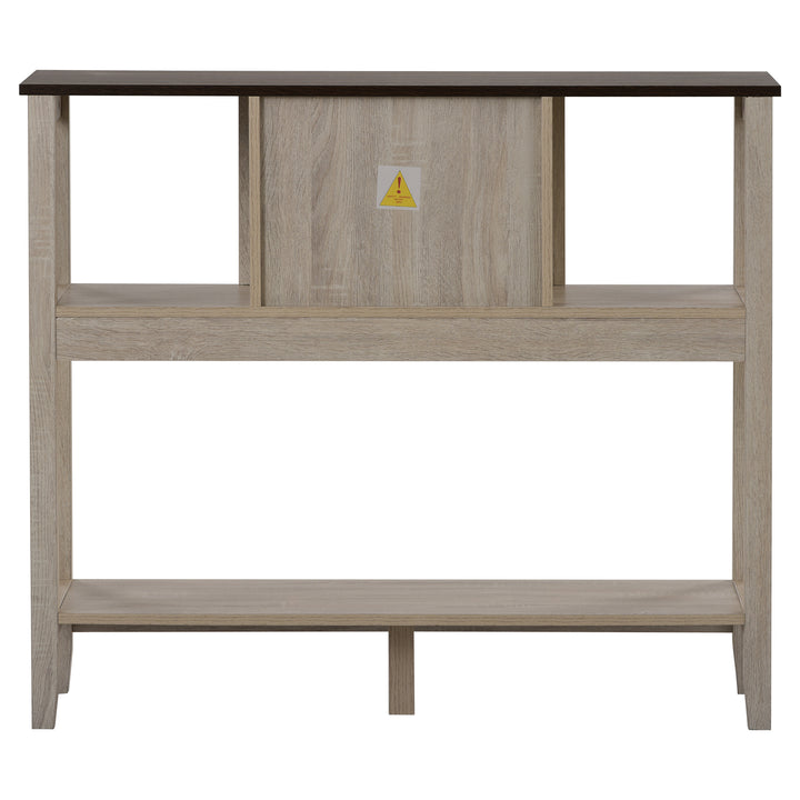 2 drawers Sideboard, Kitchen Buffet, Cupboard Storage Cabinet, natural, 106*40*90 cm