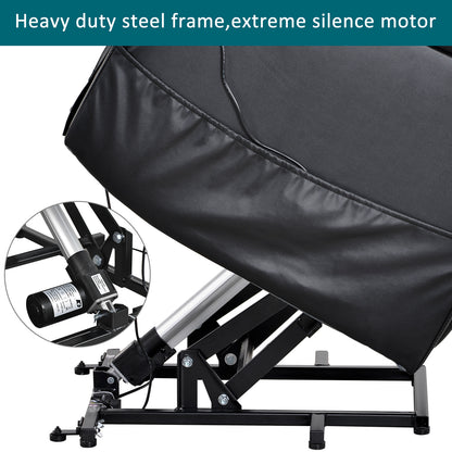 Electric Power Lift Recliner Chair Sofa for Elderly, 3 Positions, Side Pockets and 2 Cup Holders, Remote control, Faux Leather