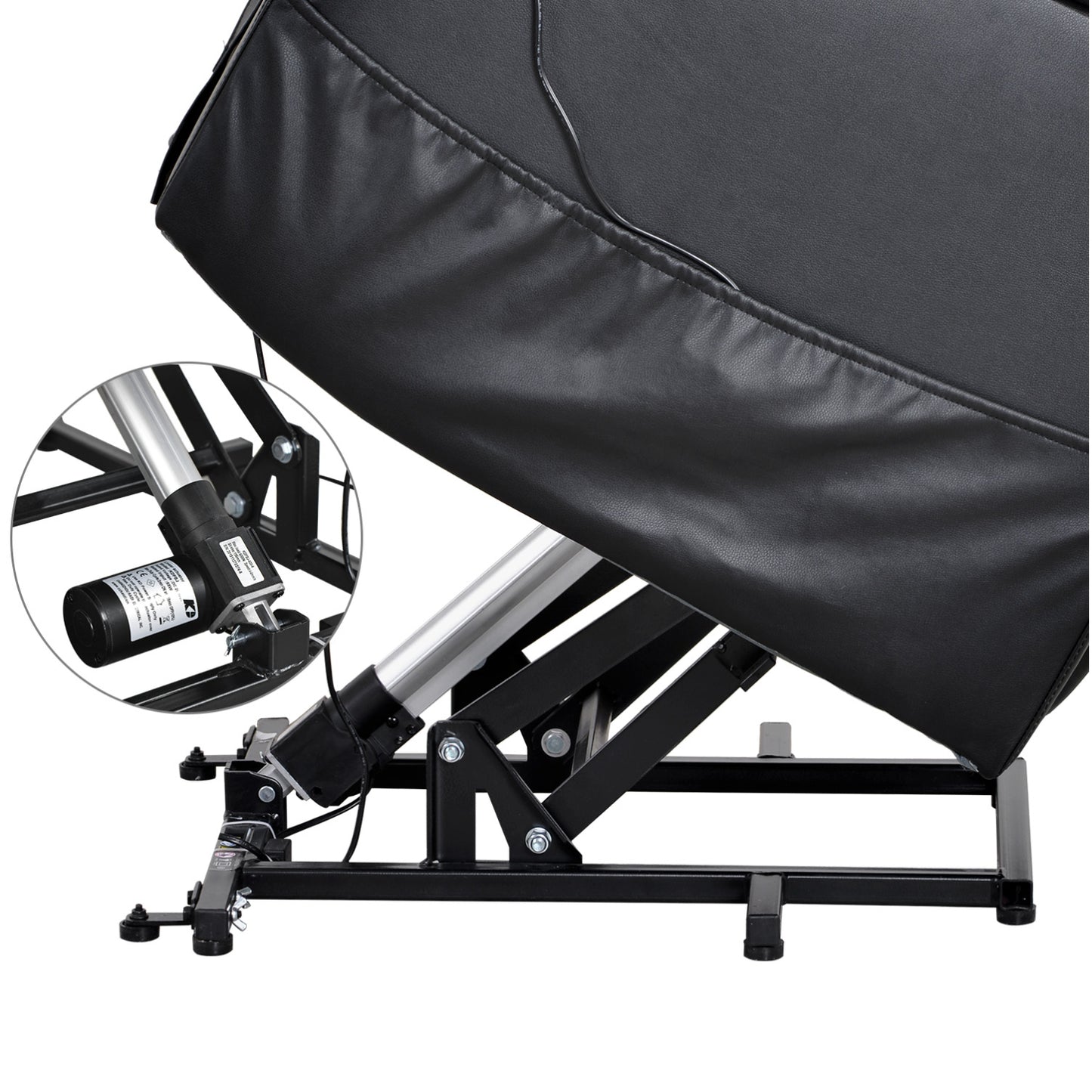 Electric Power Lift Recliner Chair Sofa for Elderly, 3 Positions, Side Pockets and 2 Cup Holders, Remote control, Faux Leather