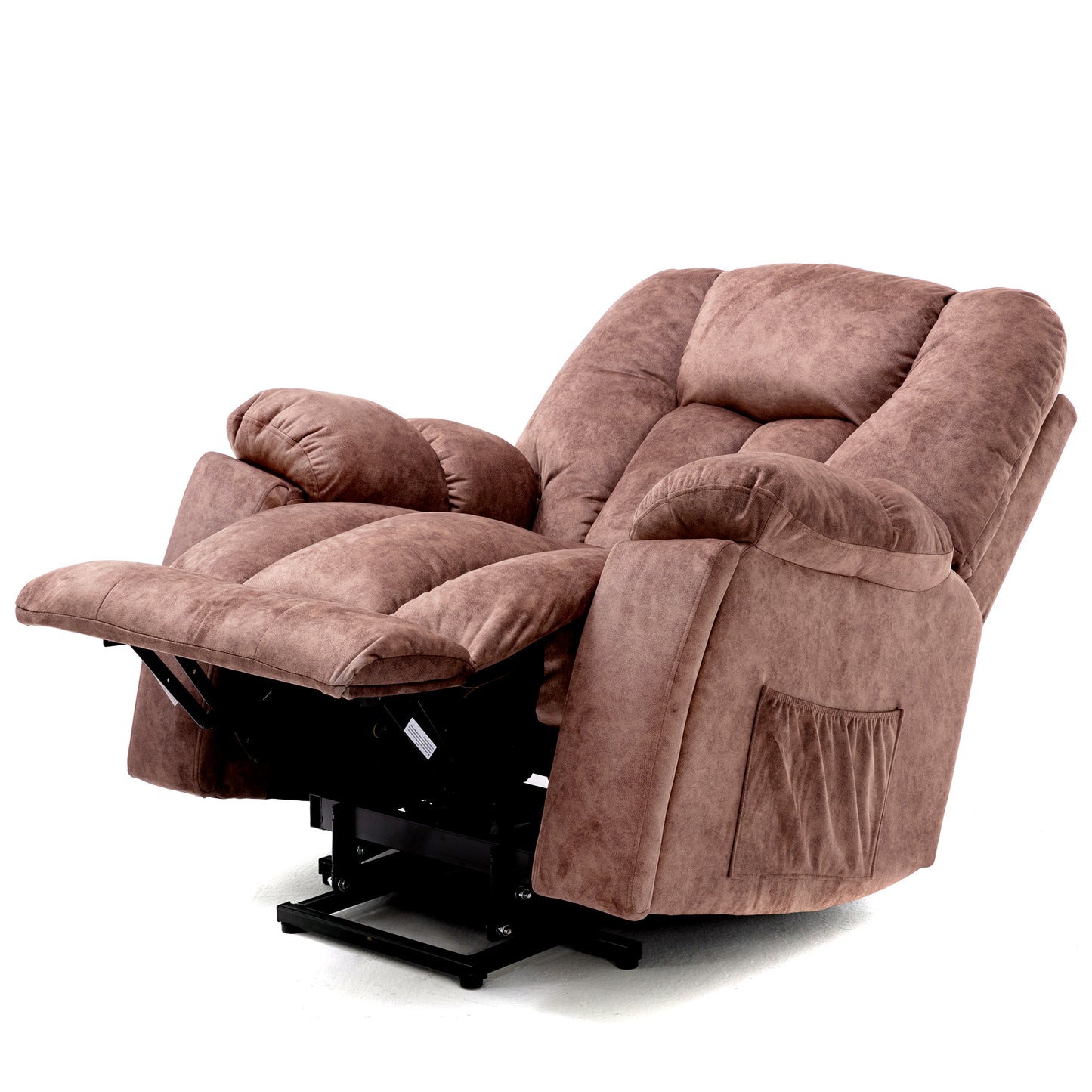 Power Massage Lift Recliner Chair with Heat & Vibration for Elderly, Heavy Duty and Safety Motion Reclining Mechanism - Antiskid Fabric Sofa Contempoary Overstuffed Design