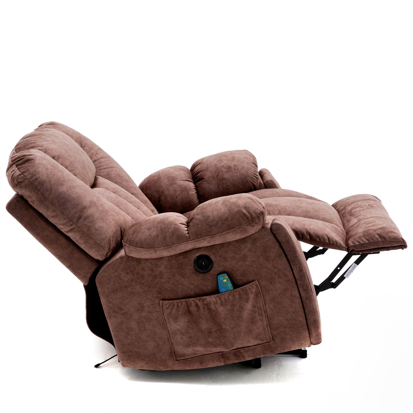 Power Massage Lift Recliner Chair with Heat & Vibration for Elderly, Heavy Duty and Safety Motion Reclining Mechanism - Antiskid Fabric Sofa Contempoary Overstuffed Design