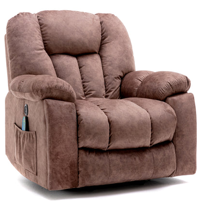 Power Massage Lift Recliner Chair with Heat & Vibration for Elderly, Heavy Duty and Safety Motion Reclining Mechanism - Antiskid Fabric Sofa Contempoary Overstuffed Design