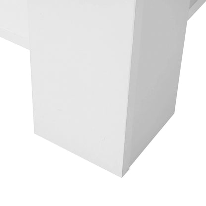 Lift up Top Coffee Table with storage and shelf living room(White)