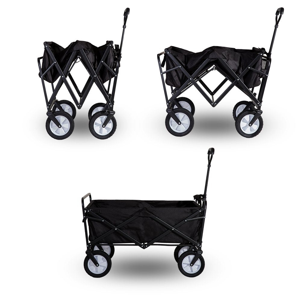 Garden Cart Foldable Pull Wagon Hand Cart Garden Transport Cart Collapsible Portable Folding Cart